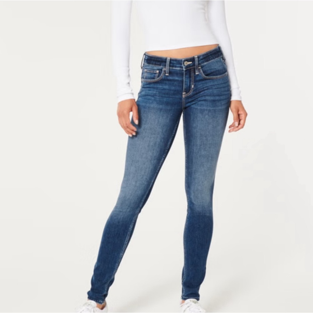Holister high rise super skinny jeans